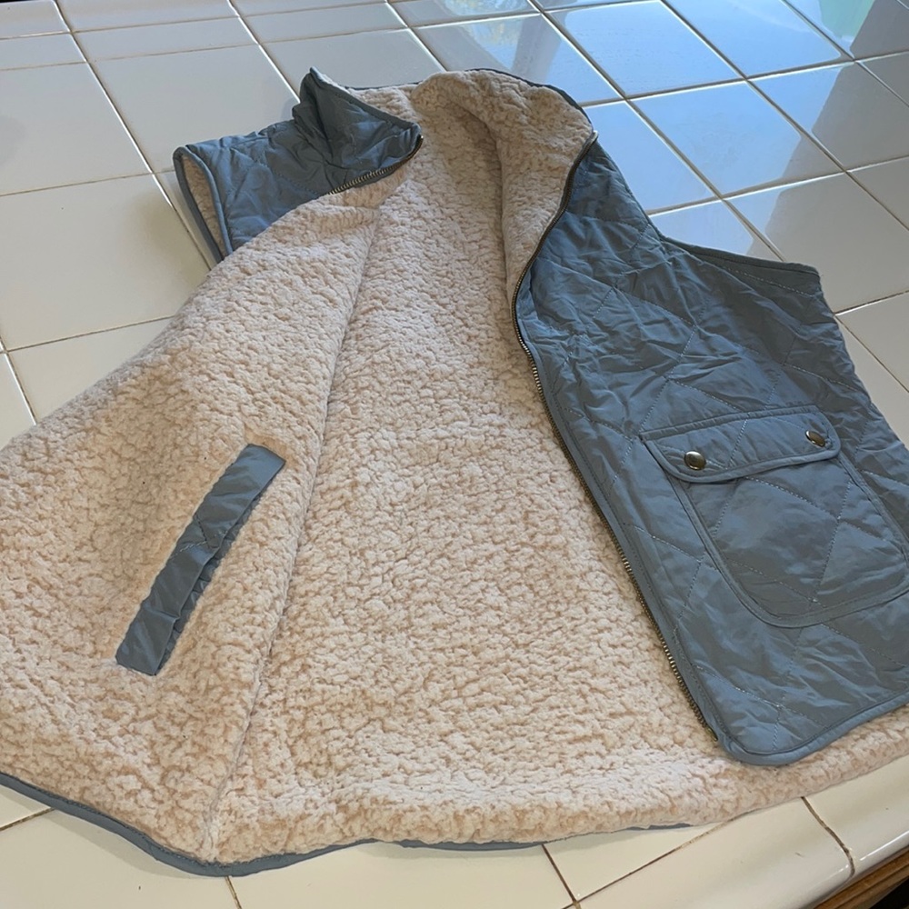 Love tree Large Light Blue Warm Vest